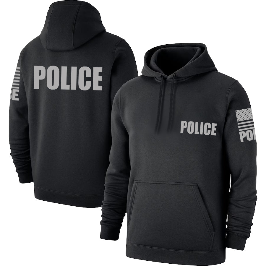 Black Police Hoodie Police Hoodie Grey