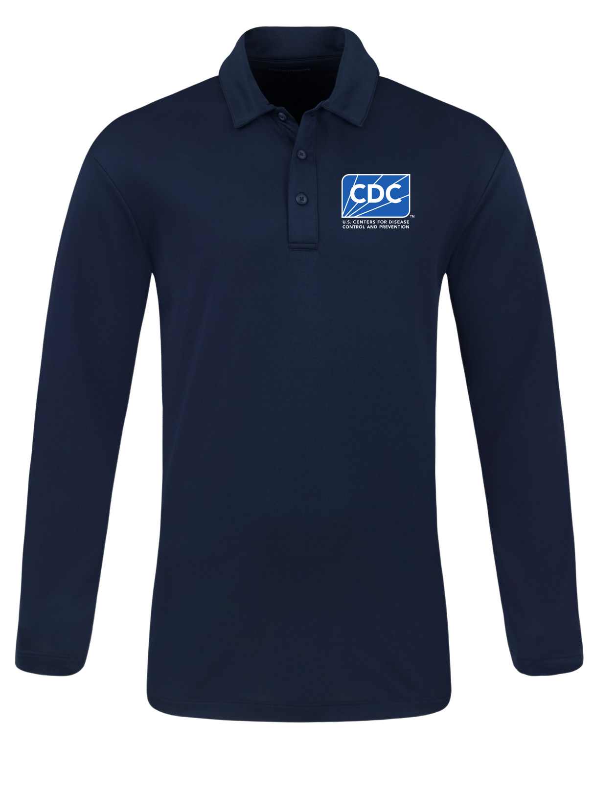 CDC Men's Long Sleeve Agency Polo