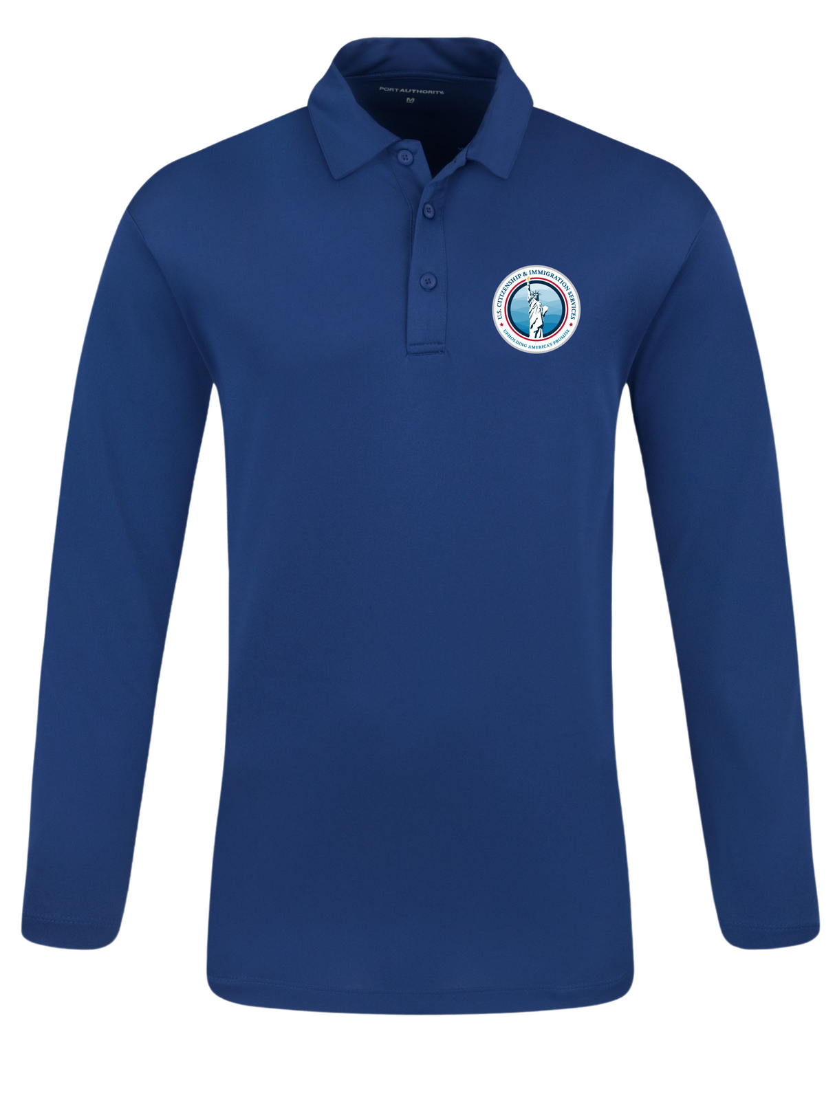 USCIS Men's Long Sleeve Agency Polo