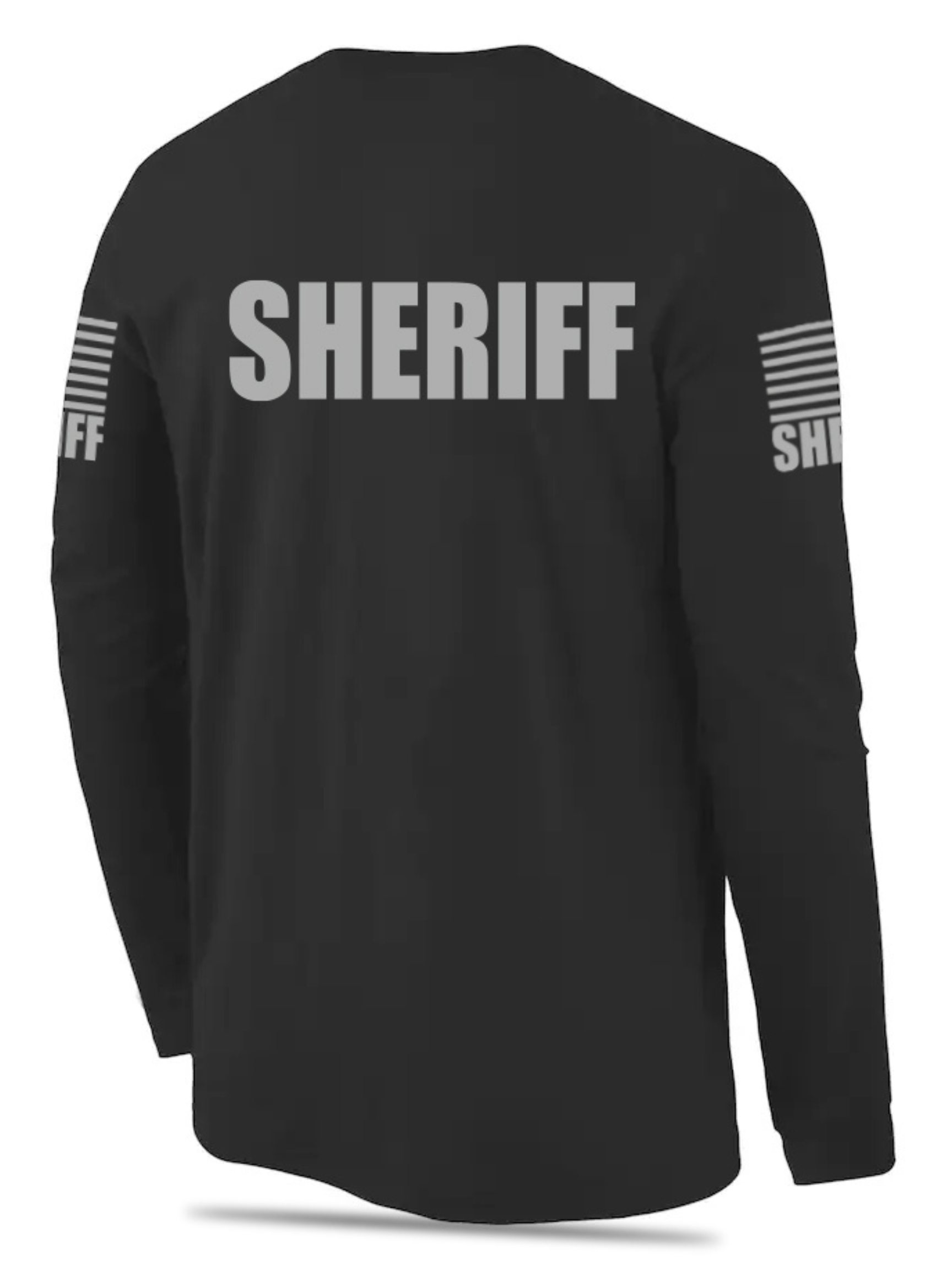 Black Sheriff Men's Shirt - Long Sleeve (Gray) – FEDS Apparel