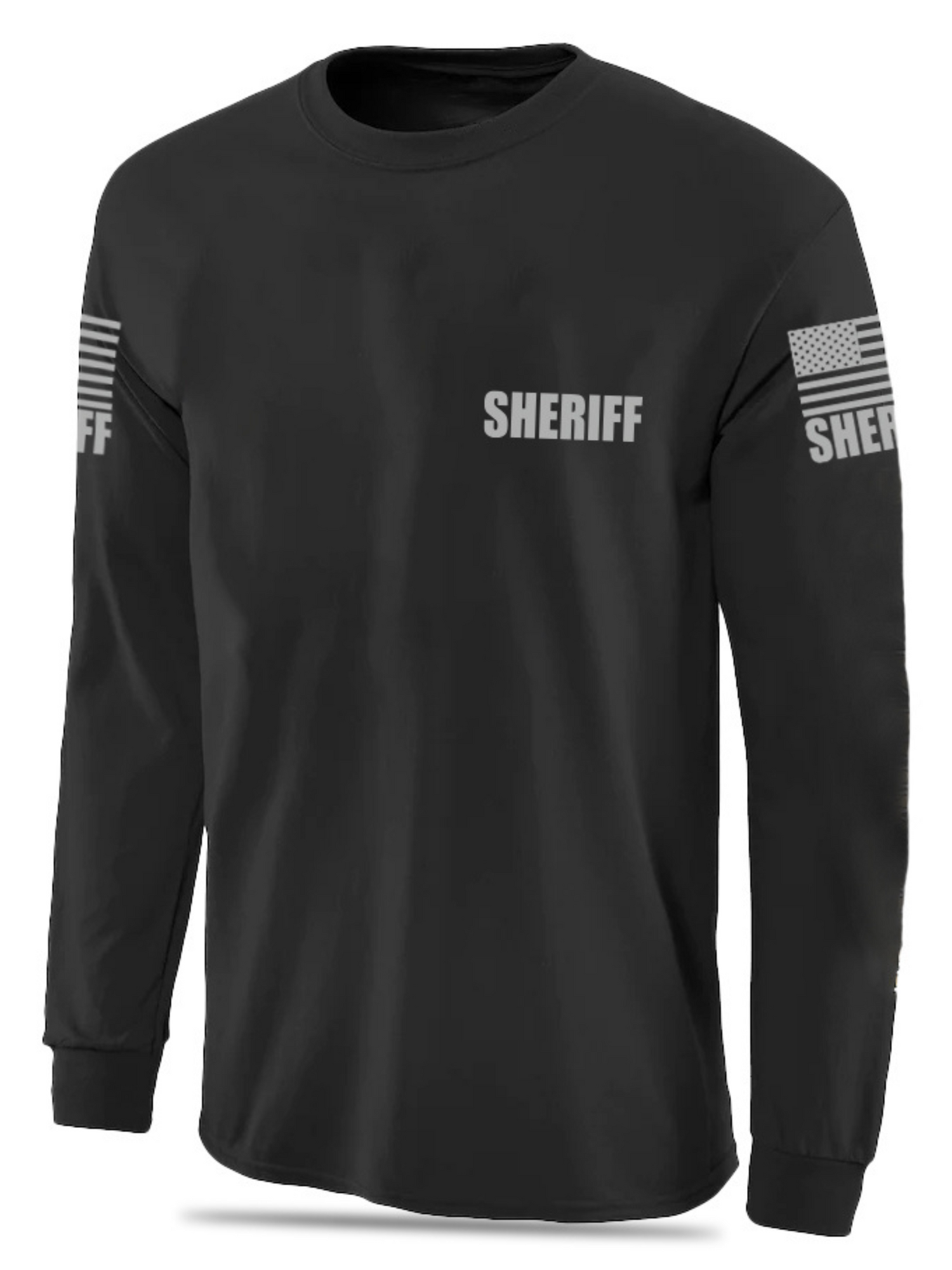 Black Sheriff Men's Shirt - Long Sleeve (Gray) – FEDS Apparel