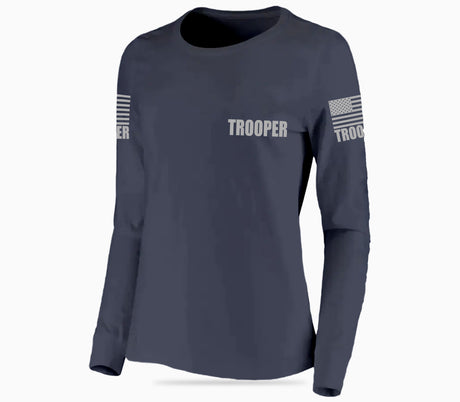 Navy Blue Trooper Women's Shirt - Long Sleeve - FEDS Apparel