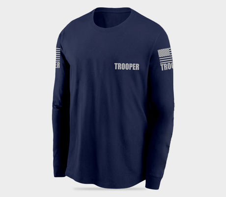 Navy Blue Trooper Men's Shirt - Long Sleeve - FEDS Apparel